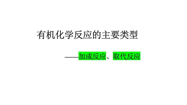 1 有机化学反应的主要类型课件PPT第2页