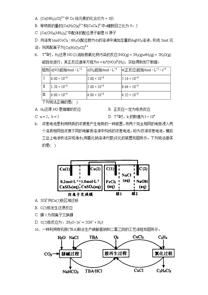 2022年山东省淄博市部分学校高考化学二模试卷（含答案解析）03