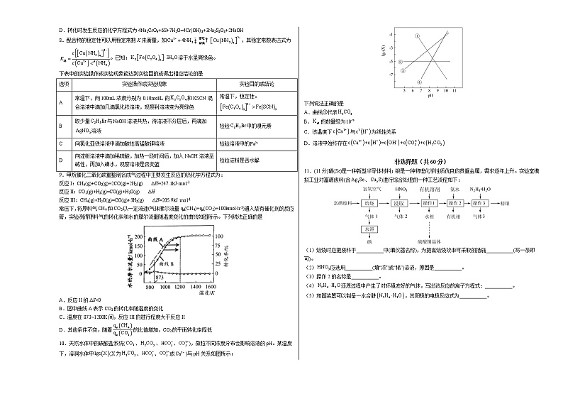 2022年高考押题预测卷02（福建卷）-化学（考试版）第2页