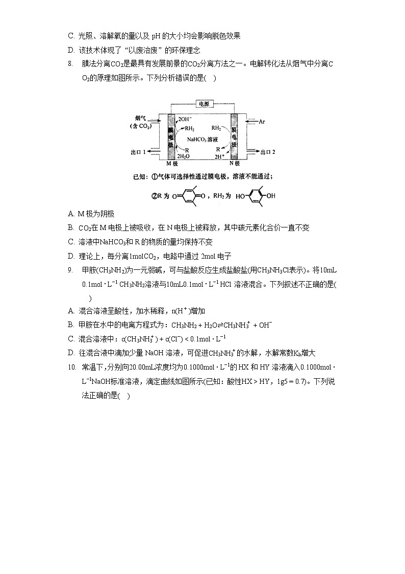 2021-2022学年湖南省株洲市醴陵一中高三（下）期中化学试卷第3页