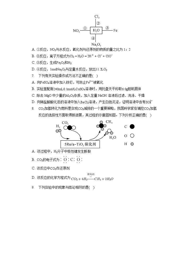 2021-2022学年湖南省名校联盟高一（下）月考化学试卷（3月份）02