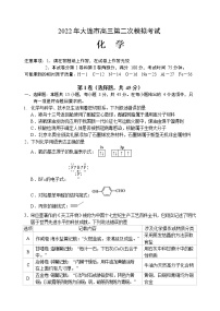 辽宁省大连市2022届高三下学期5月第二次模拟考试化学试题（Word版含答案）