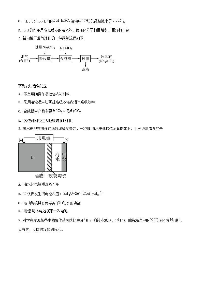 2022年高考湖南卷 化学卷及答案解析（原卷+解析卷）03