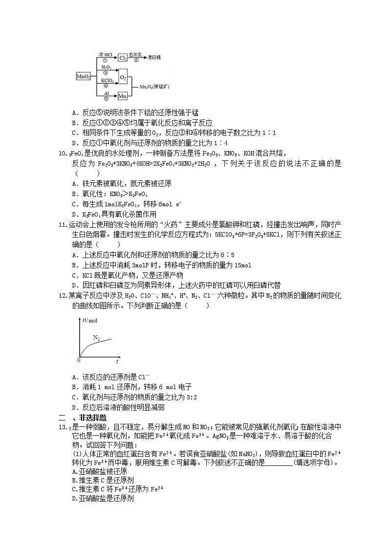 2023年高考化学一轮复习课时练05《氧化还原反应》(含答案)02