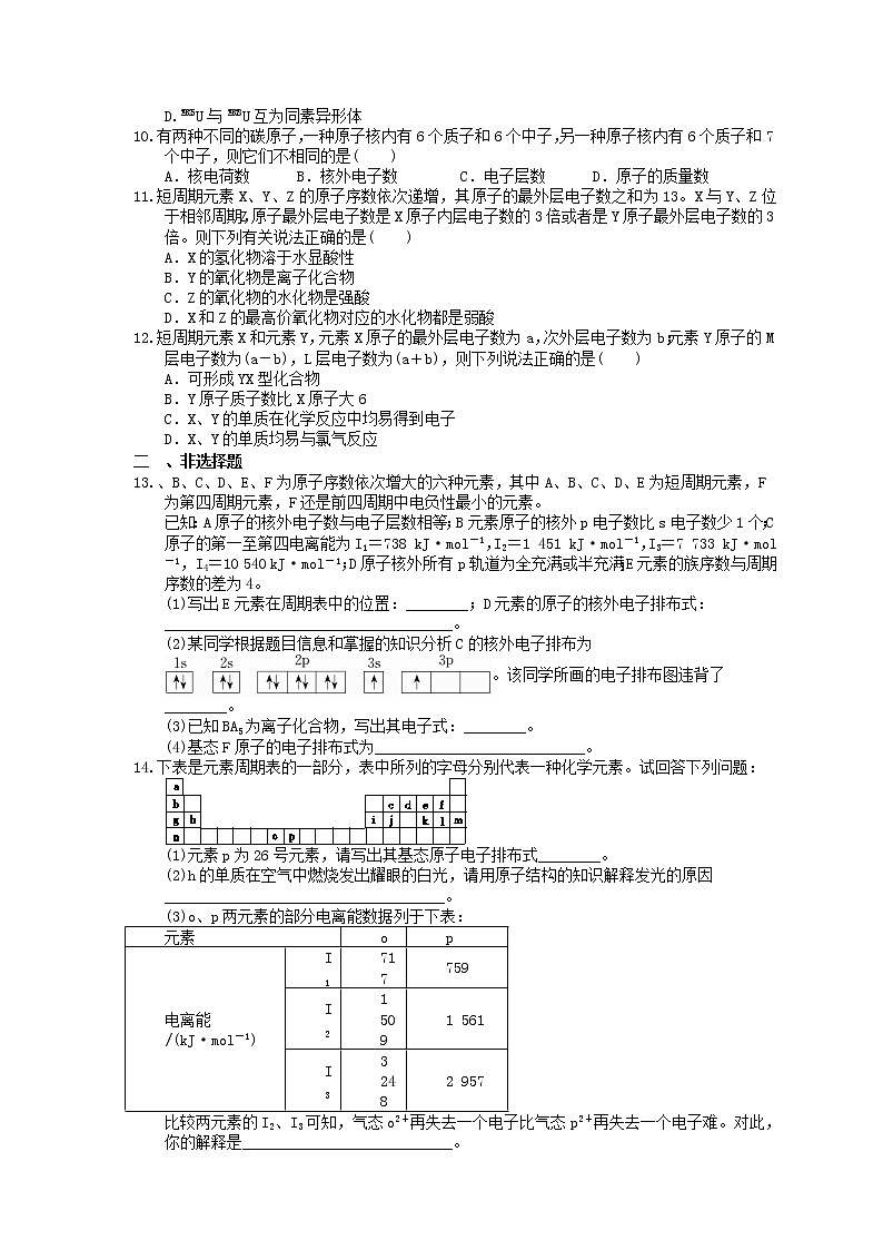 2023年高考化学一轮复习课时练37《原子结构与性质》(含答案)第2页