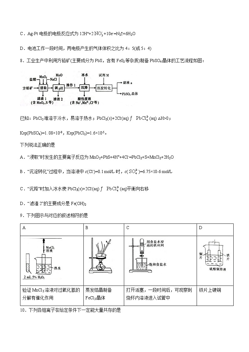 2021-2022学年河南省新乡市高二下期中考试化学含答案03