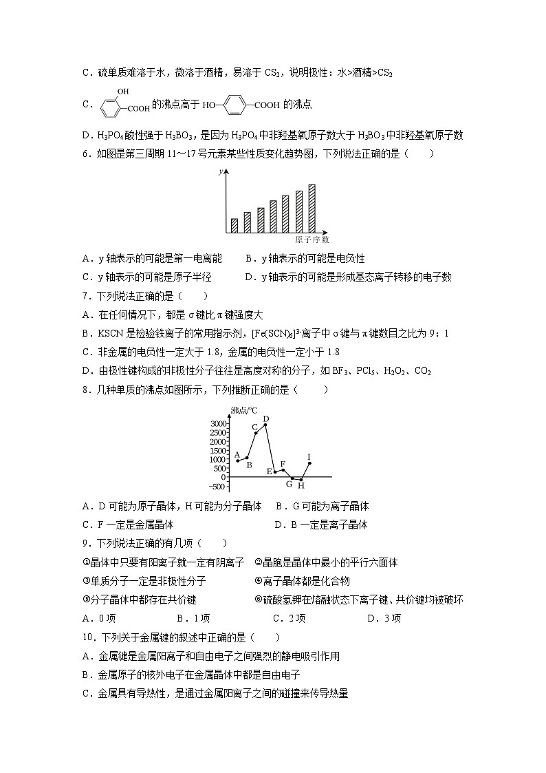 2021-2022学年甘肃省兰州市第一中学高二下学期期中考试化学试题含答案02