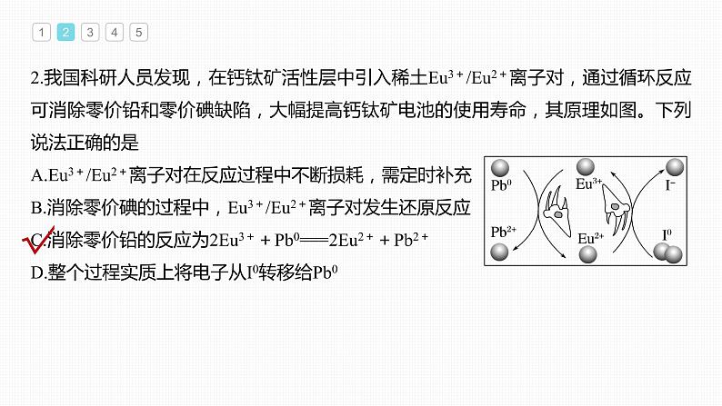 专项特训1　循环转化关系图中的氧化还原反应第4页