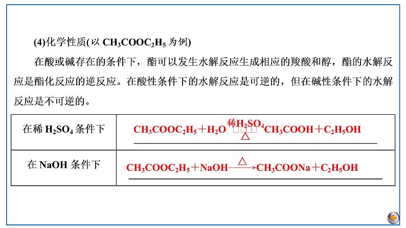 2023版高考化学一轮复习课件 第九章  有机化学基础第四节　羧酸衍生物06