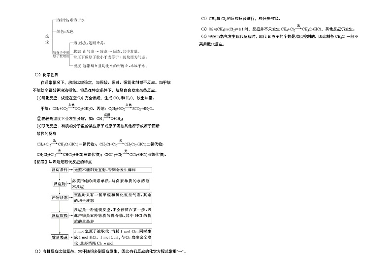 2021-2022高中化学高二下零轮回归课本AB卷：有机化合物A卷（知识点总结 练习）第2页