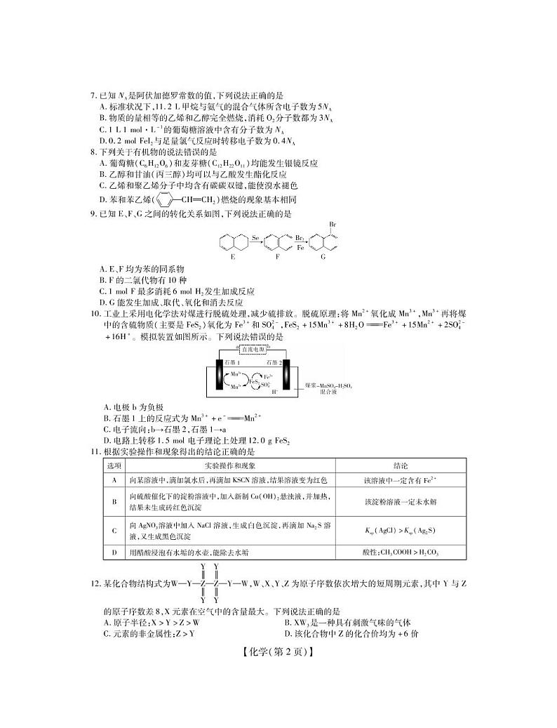 化学·试卷第2页
