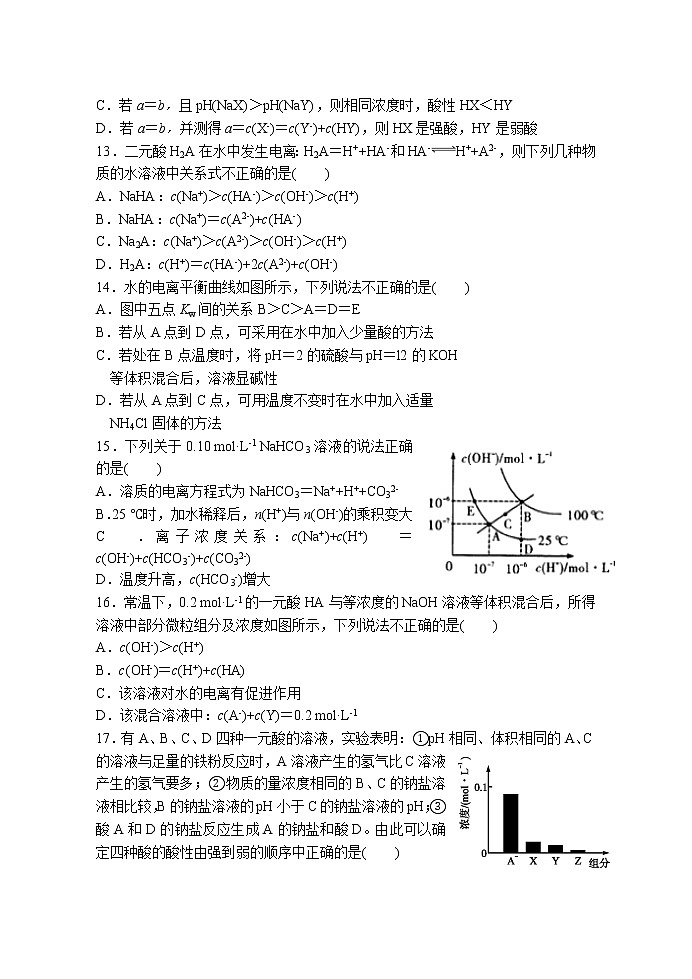 2021河北省正定中学高二上学期第一次月考化学试题含答案第3页