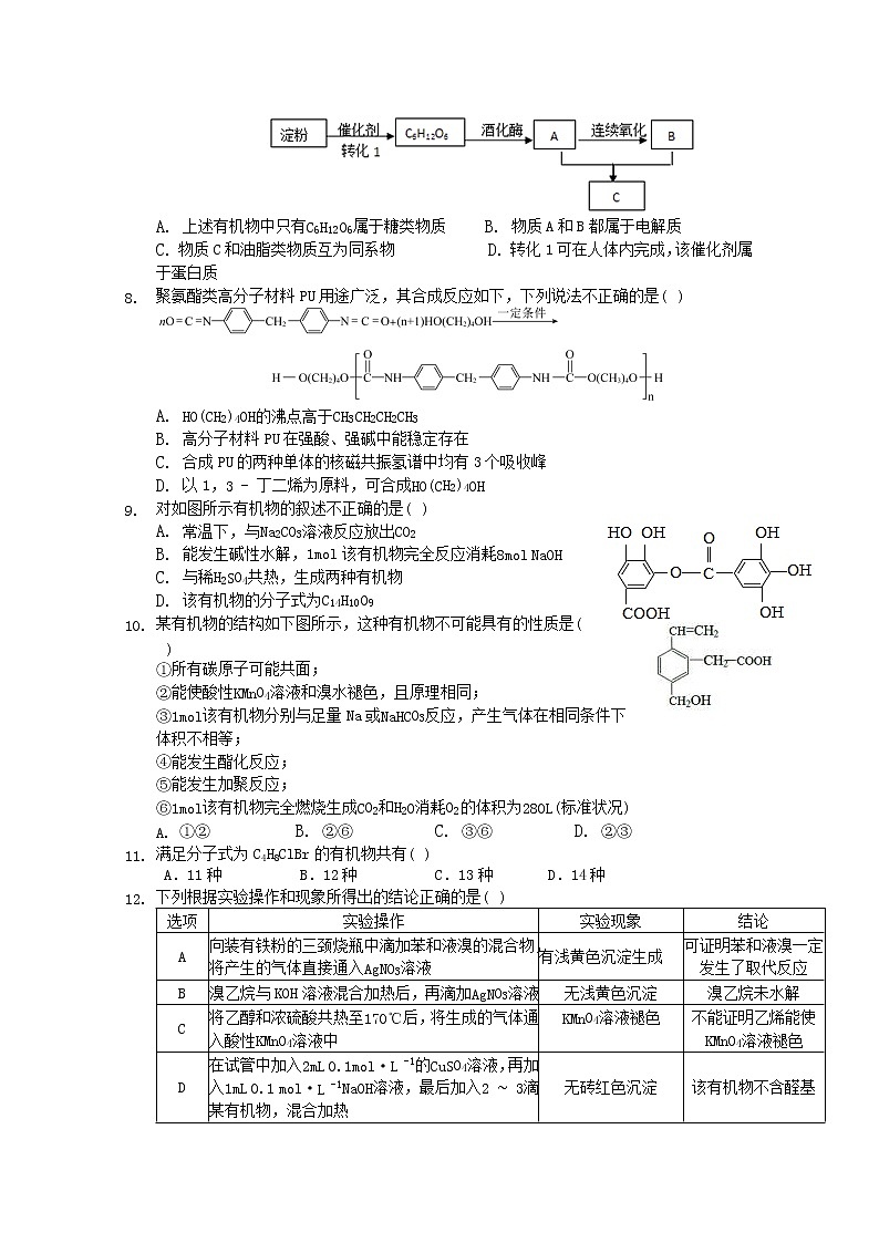 2021重庆市实验中学校高二下学期第二阶段测试化学试题含答案第2页