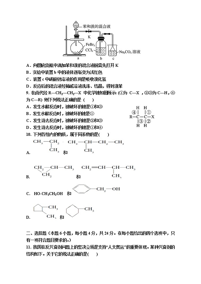 2021清远凤霞中学高二下学期期中化学试题含答案03