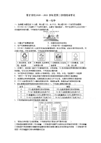 2021滁州定远县育才学校高一下学期期末考试化学试题含答案