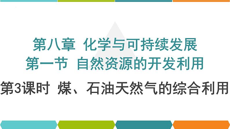 8.1.3自然资源的开发利用-第3课时煤石油天然气的综合利用课件 下学期高一化学人教版（2019）必修第二册01