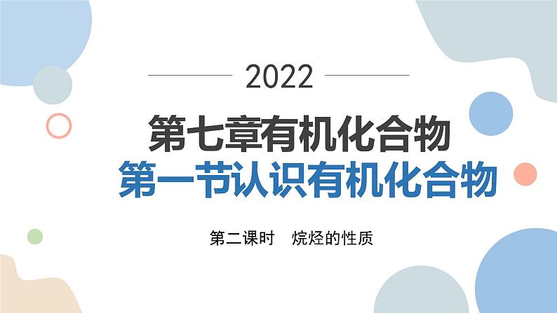 7.1.2 第2课时烷烃的性质 课件  2021-2022学年高一下学期化学人教版（2019）必修第二册第1页