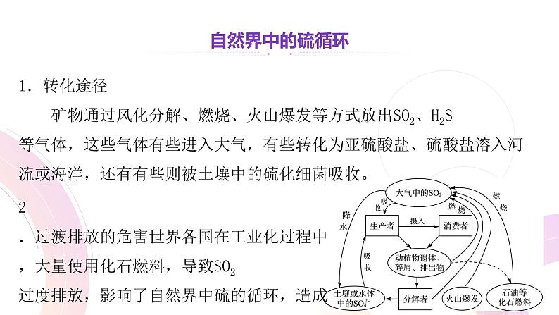 2021-2022学年高一化学苏教版（2019）必修第一册 专题4 硫与环境保护  第三单元 防治二氧化硫对环境的污染第6页