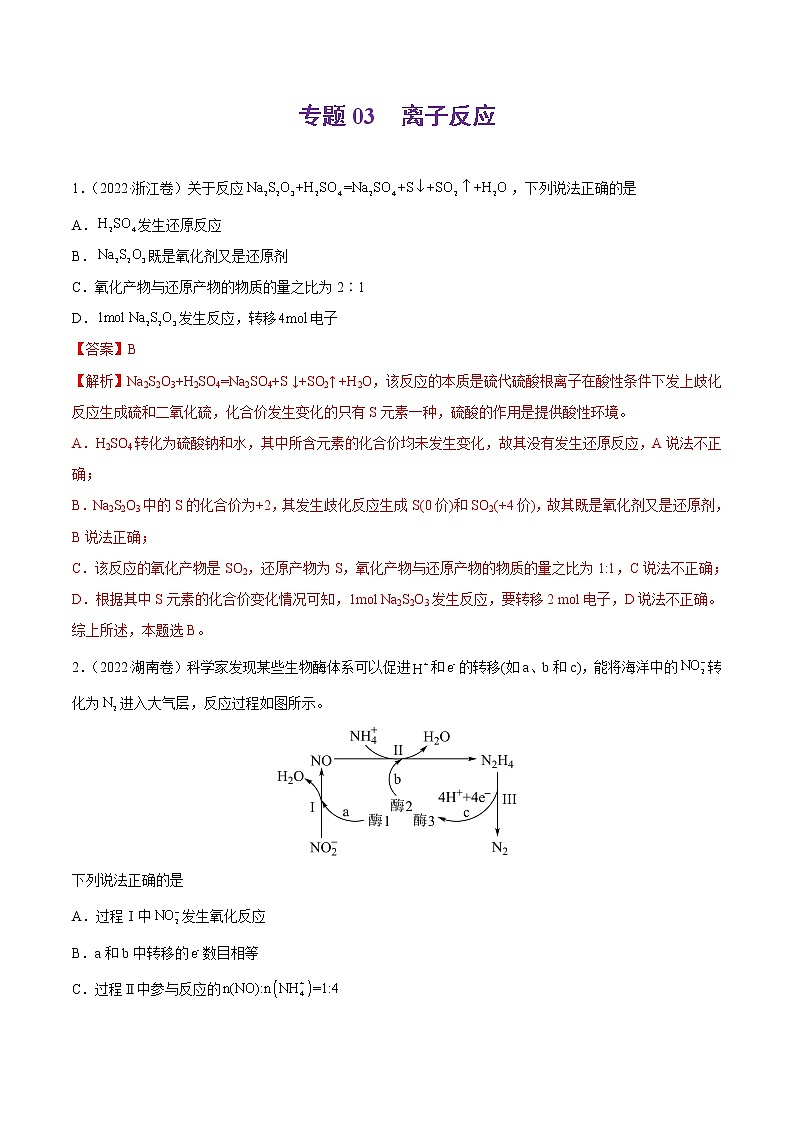专题04氧化还原反应（详解版）第1页
