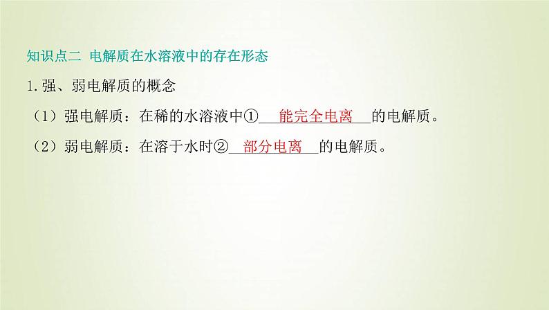 鲁科版高中化学选择性必修第一册第3章物质在水溶液中的行为第1节水与水溶液课时1水的电离电解质在水溶液中的存在形态课件06