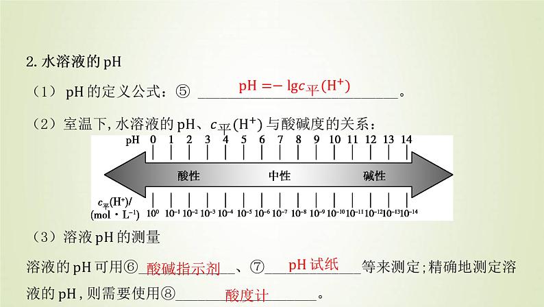 鲁科版高中化学选择性必修第一册第3章物质在水溶液中的行为第1节水与水溶液课时2水溶液的酸碱性与pH课件第5页