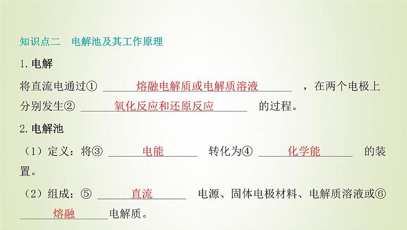 鲁科版高中化学选择性必修第一册第1章化学反应与能量转化第3节电能转化为化学能__电解课时1电解的原理课件07