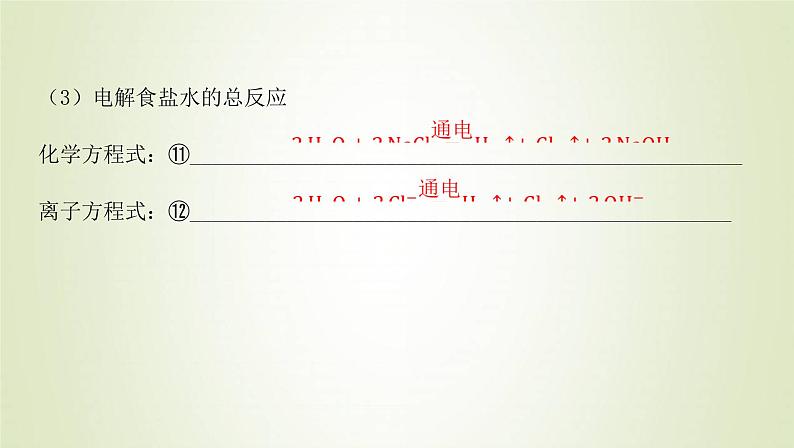 鲁科版高中化学选择性必修第一册第1章化学反应与能量转化第3节电能转化为化学能__电解课时2电解原理的应用课件06