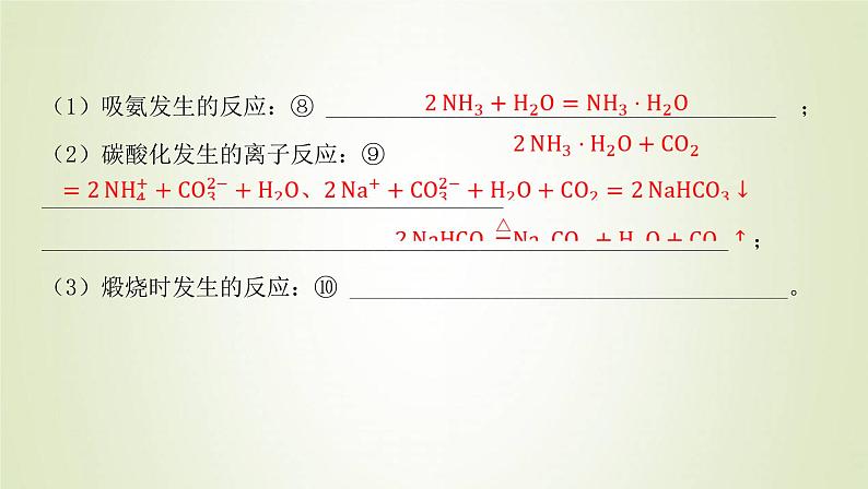 鲁科版高中化学选择性必修第一册第3章物质在水溶液中的行为微项目揭秘索尔维制碱法和侯氏制碱法__化学平衡思想的创造性应用课件07