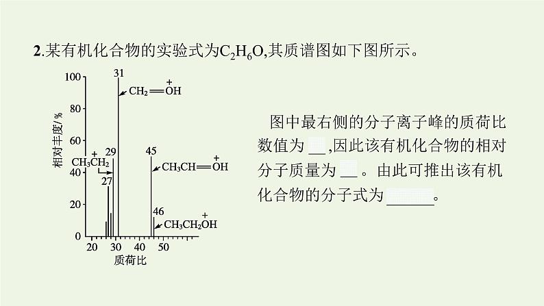 新人教版高中化学选择性必修3第一章有机化合物的结构特点与研究方法第二节第2课时确定分子式确定分子结构课件第6页