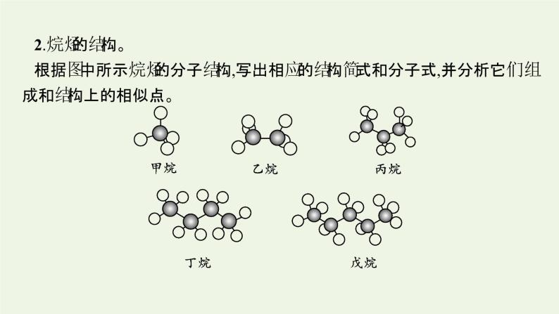 新人教版高中化学选择性必修3第二章烃第一节第1课时烷烃的结构和性质课件06