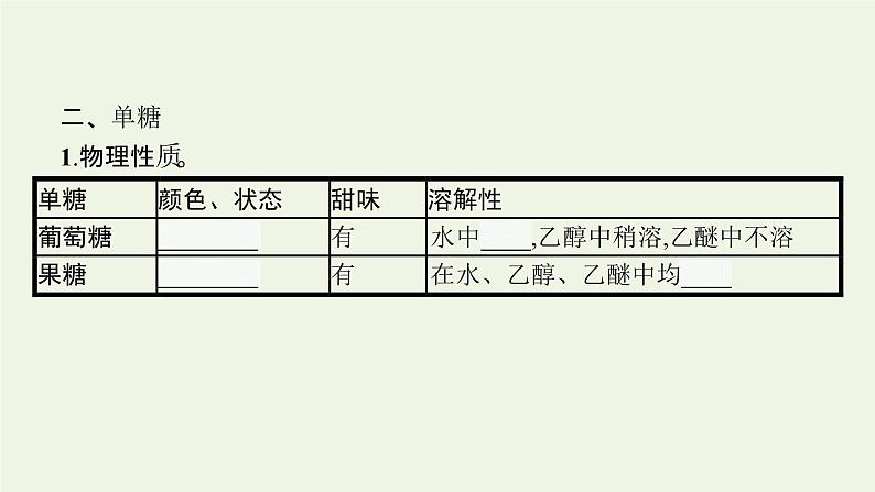 新人教版高中化学选择性必修3第四章生物大分子第1节糖类课件07