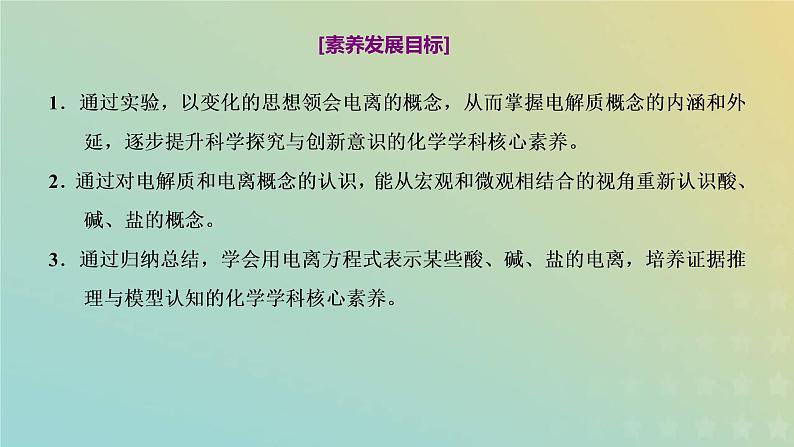 苏教版高中化学必修第一册专题1物质的分类及计量第三单元第二课时电解质溶液课件第2页