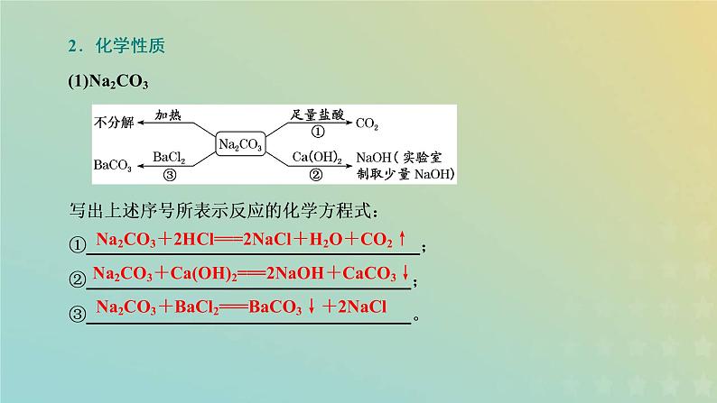 苏教版高中化学必修第一册专题3从海水中获得的化学物质第二单元第二课时碳酸钠碳酸氢钠课件05