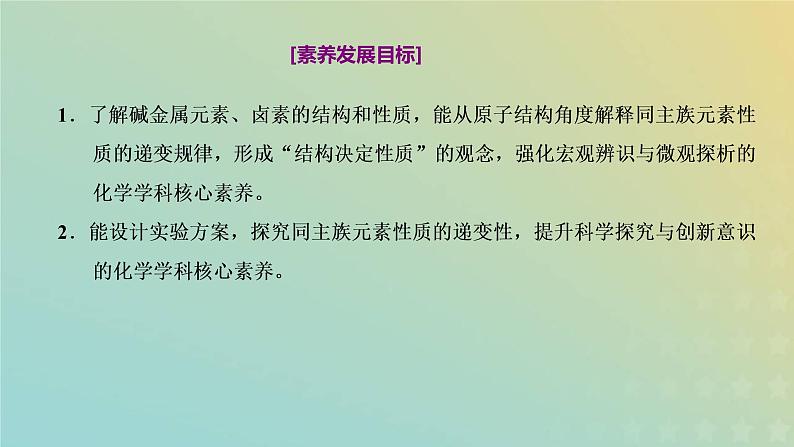 苏教版高中化学必修第一册专题5微观结构与物质的多样性第一单元第三课时同主族元素的性质课件02