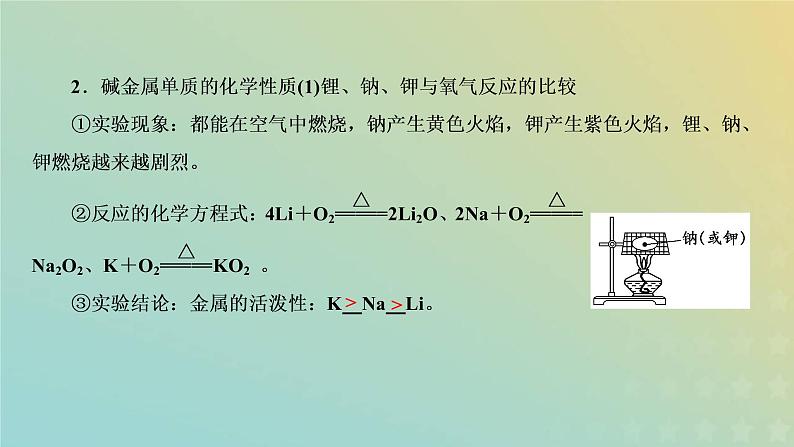 苏教版高中化学必修第一册专题5微观结构与物质的多样性第一单元第三课时同主族元素的性质课件05