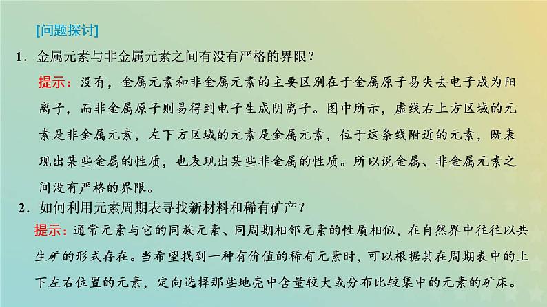 苏教版高中化学必修第一册专题5微观结构与物质的多样性第一单元第四课时元素周期表的应用课件06