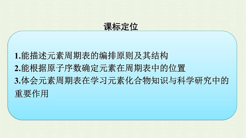 新人教版高中化学必修第一册第四章物质结构元素周期律第一节第2课时元素周期表课件第3页