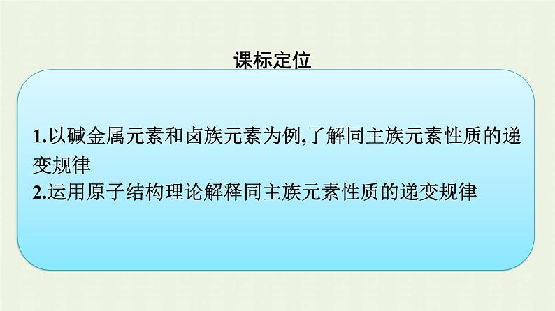 新人教版高中化学必修第一册第四章物质结构元素周期律第一节第4课时原子结构与元素的性质课件第3页