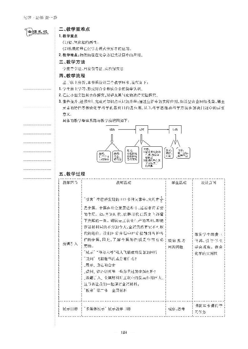 高中化学人教版（2019）必修第一册 第三章 铁　金属材料 第二节 金属材料（教案＋学案）第2页