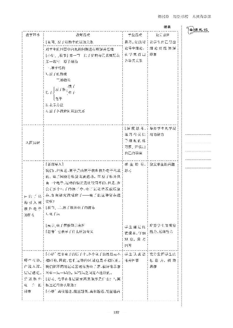 高中化学人教版（2019）必修第一册 第四章 物质结构　元素周期律 第一节 原子结构与元素周期表（教案＋学案）03