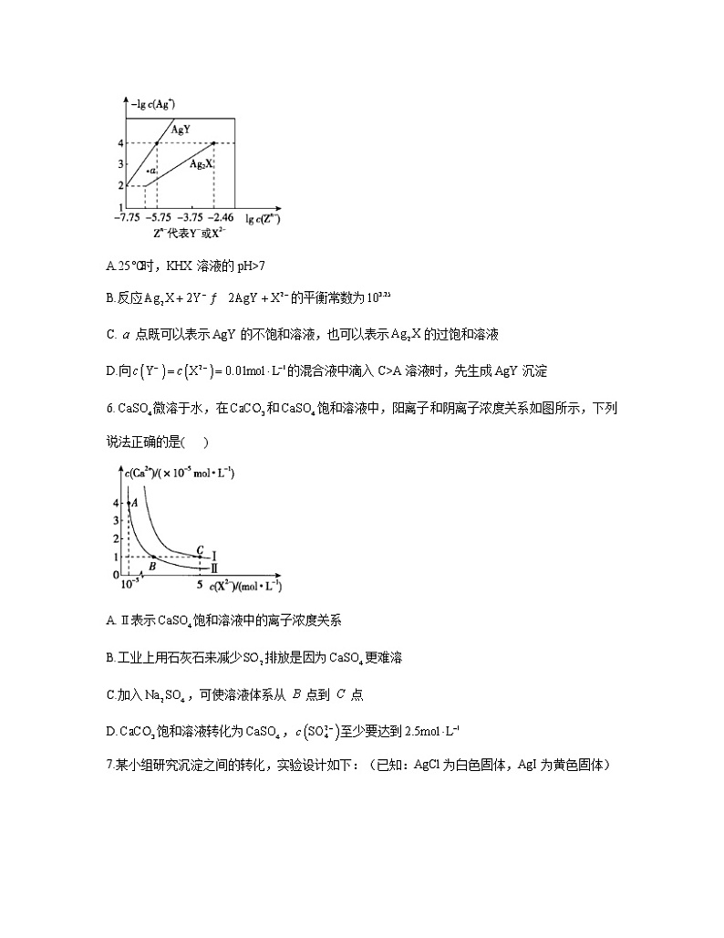 2023届高考化学一轮复习 化学反应原理专练（12）难溶电解质的溶解平衡第3页