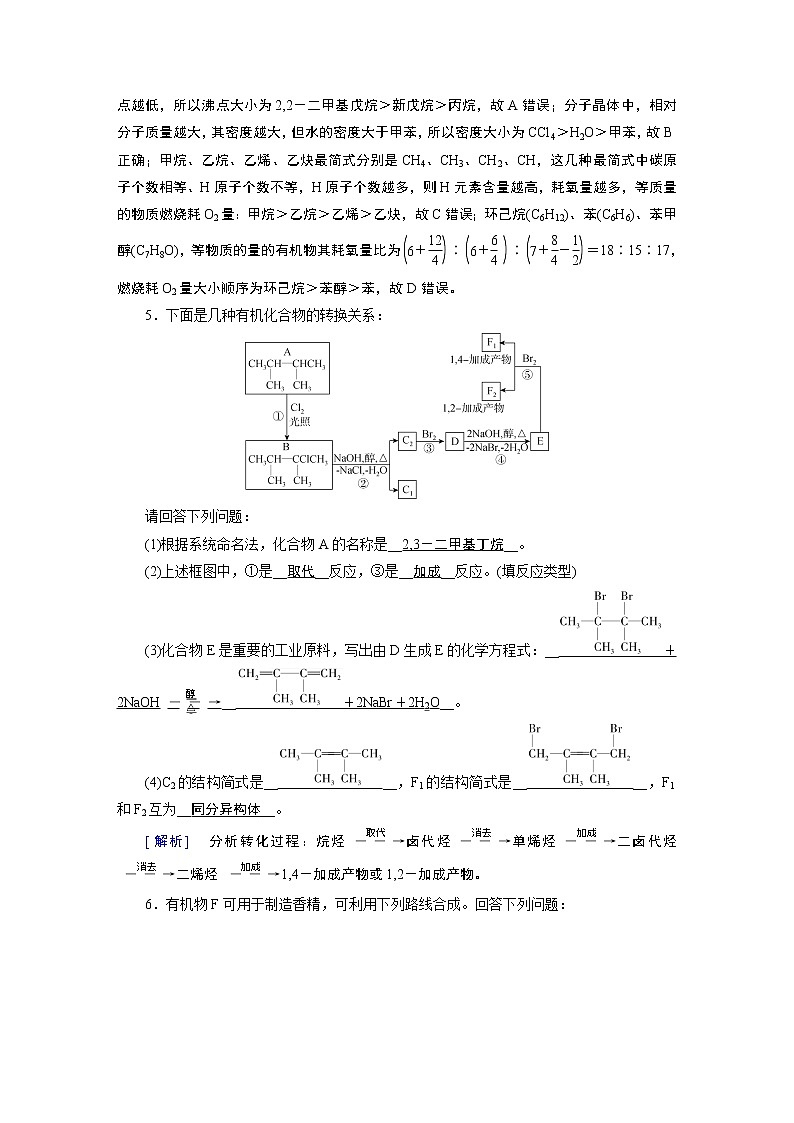 练案[34]　选修5　第34讲　烃和卤代烃02