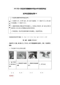 2022年6月北京市普通高中学业水平合格性考试化学仿真模拟试卷03（解析版）