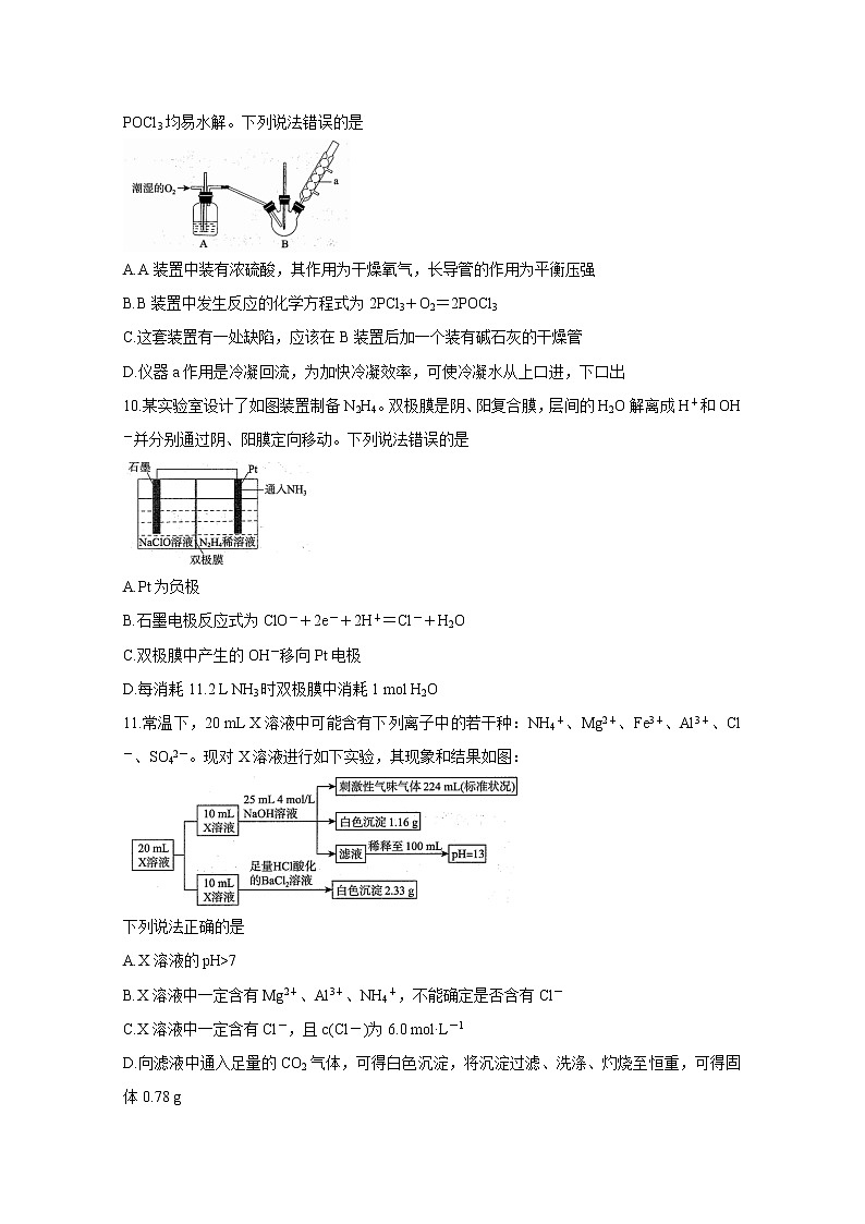 2021辽宁省高三下学期决胜新高考名校交流5月联考化学含答案 试卷03
