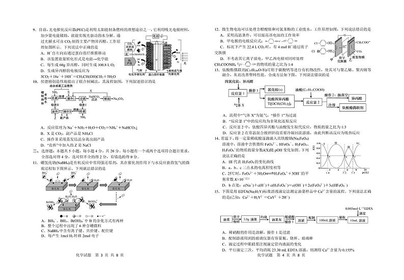 青岛市2021年高三自主检测 -化学第2页
