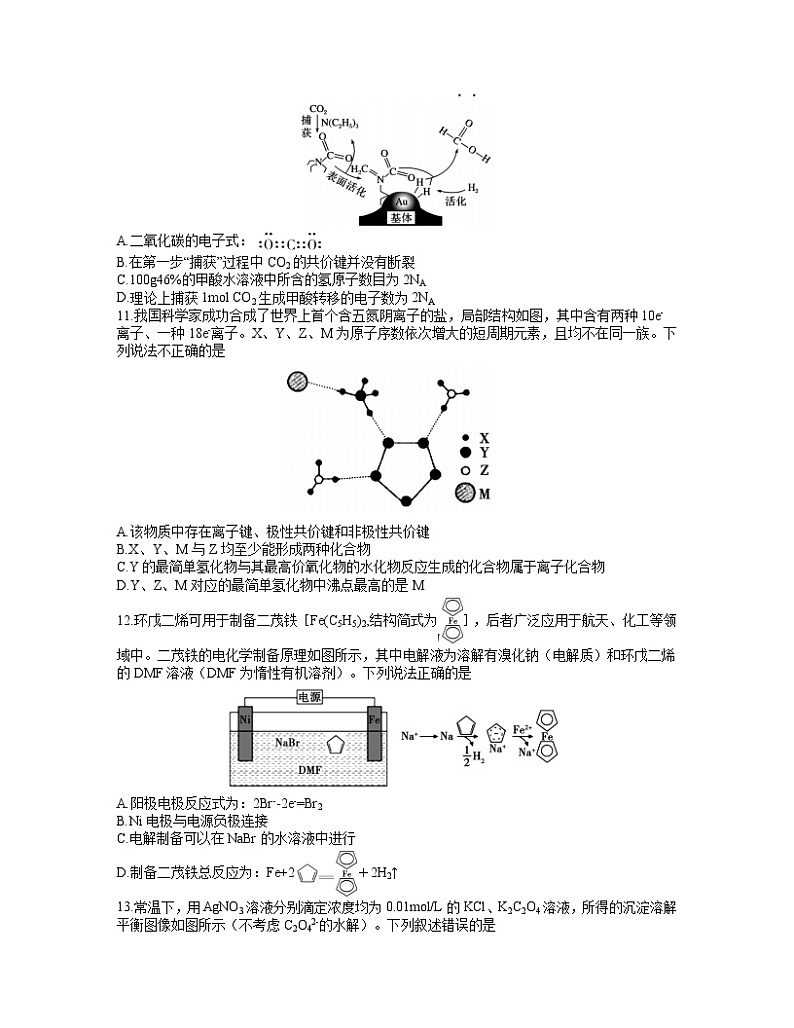 2021河南省六市高三下学期4月第二次联合调研检测理科综合化学试题含答案02