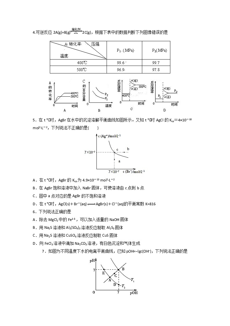 2020济南章丘区四中高二12月第二次阶段测试化学试题缺答案第2页
