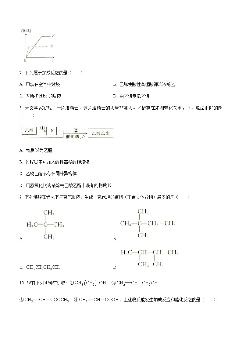 2021大理部分学校高一下学期6月月考化学试题含答案03