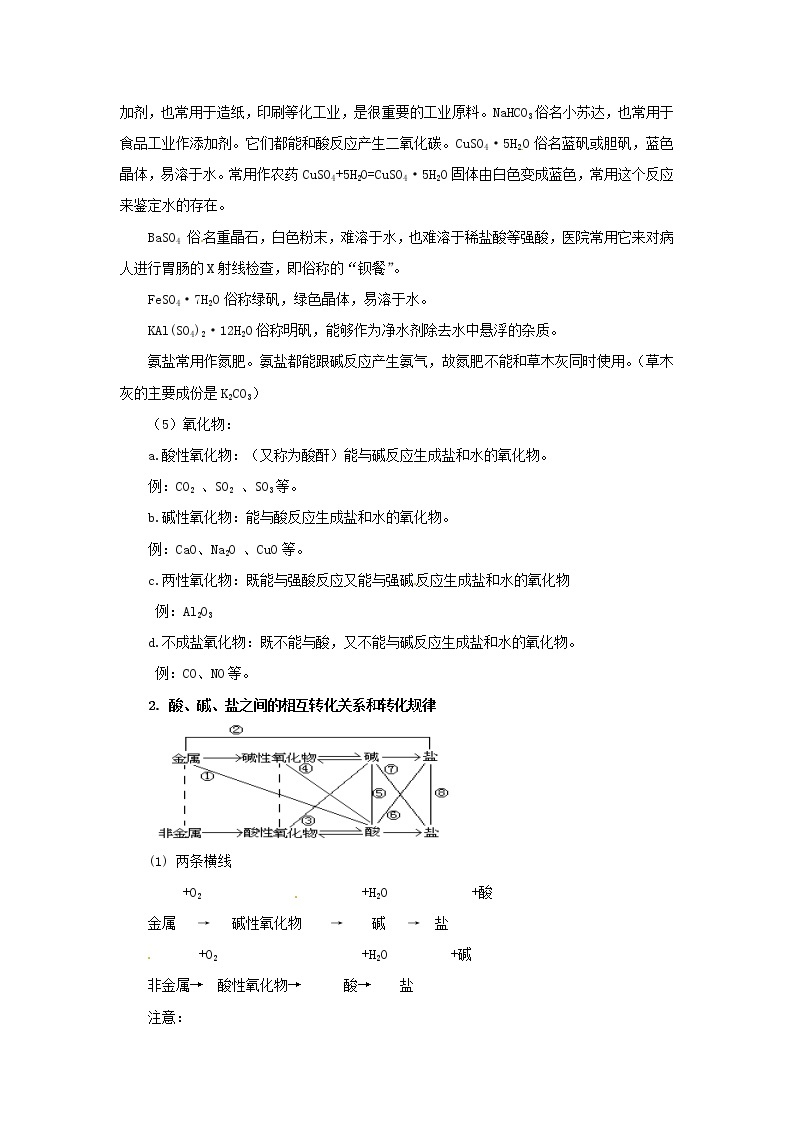 19.初高中化学衔接——酸、碱、盐的反应 学案02