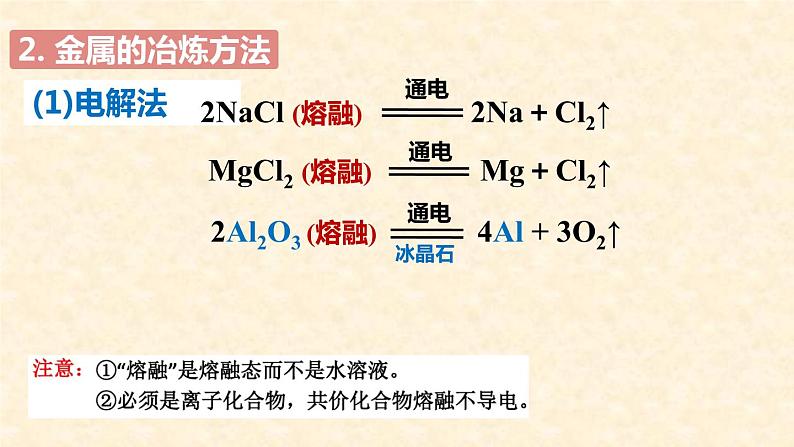 金属资源的开发利用8.1.1  高一下学期化学人教版（2019）必修第二册 课件07